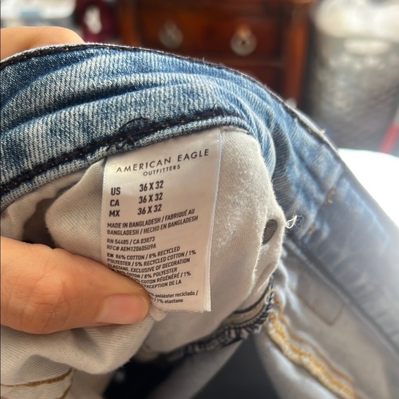 American Eagle Outfitters Classic Blue Jeans 36x32 - Picture 5 of 5